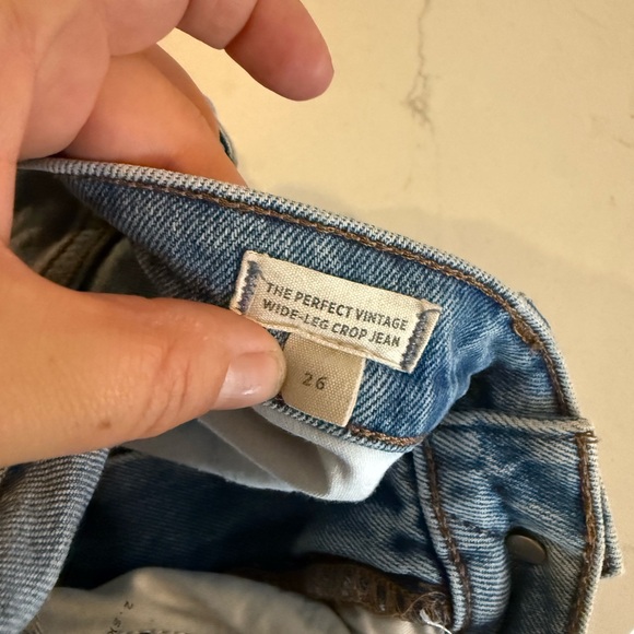Madewell The Perfect Vintage Wide-Leg Crop Jean Hallstead wash 26 - Picture 9 of 10